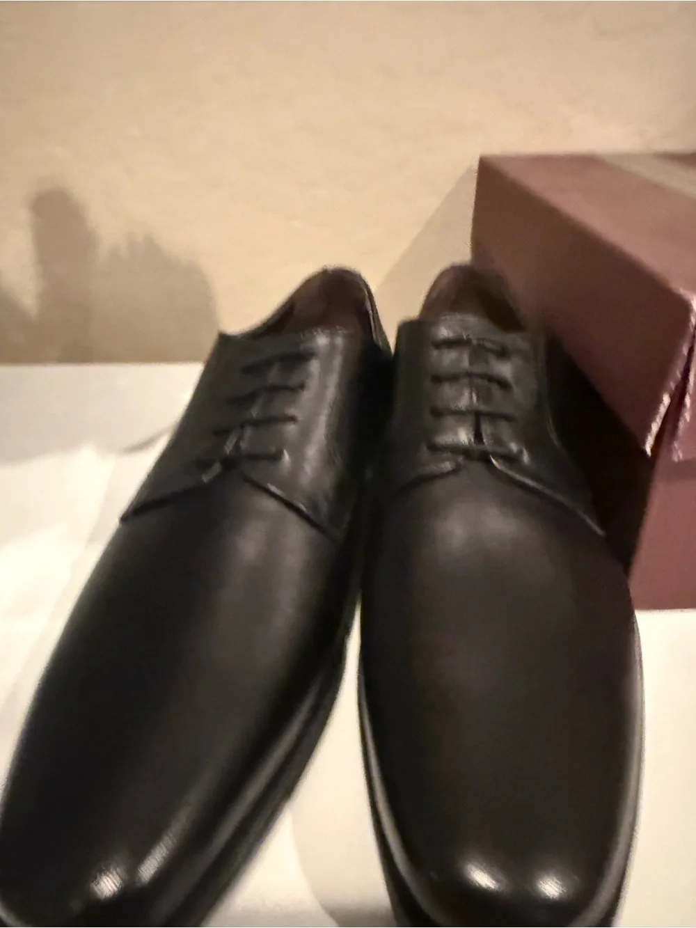 BRUNO MAGLI PELLO BLACK LEATHER LACE OXFORD/ DERNY SHOE men’s size 8.5 NWT